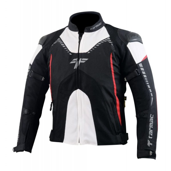 Tarmac Corsa Level 2 Jacket Jacket Black/White/Red - S9 Helmets